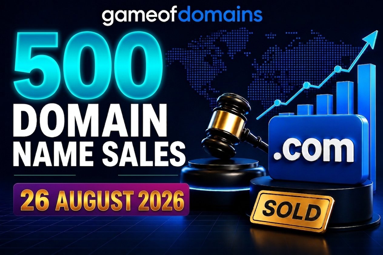 Top 500 Domain name Sales 26-August-2026 - Daily Domain Sales Report