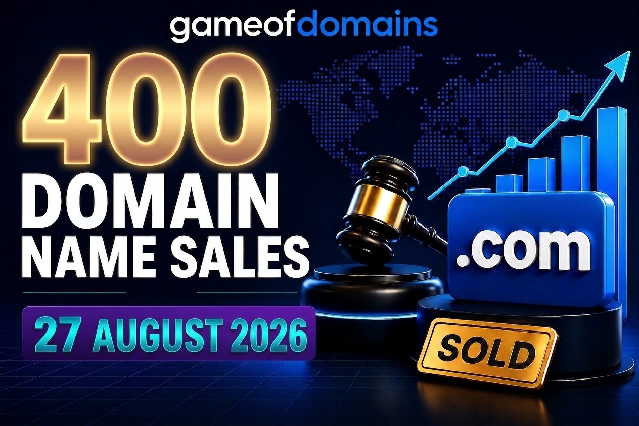 Top 500 Domain name Sales 27-August-2026 - Daily Domain Sales Report