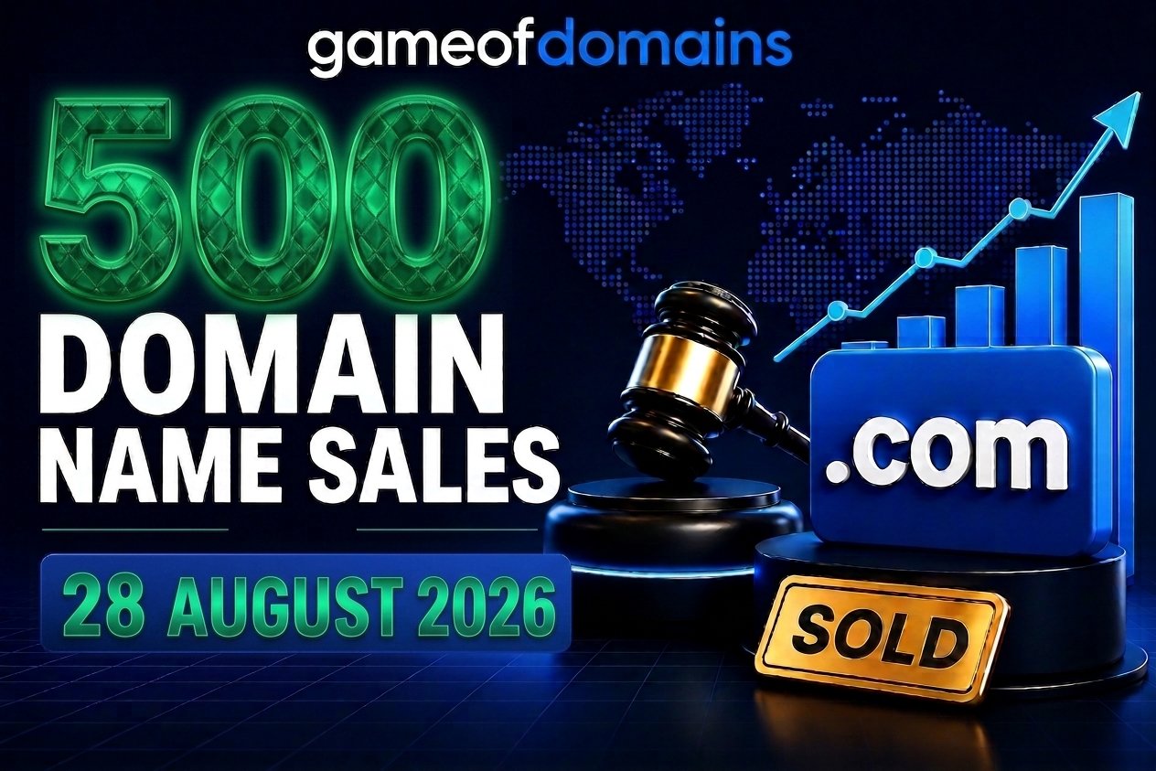 Top 500 Domain name Sales 28-August-2026 - Daily Domain Sales Report
