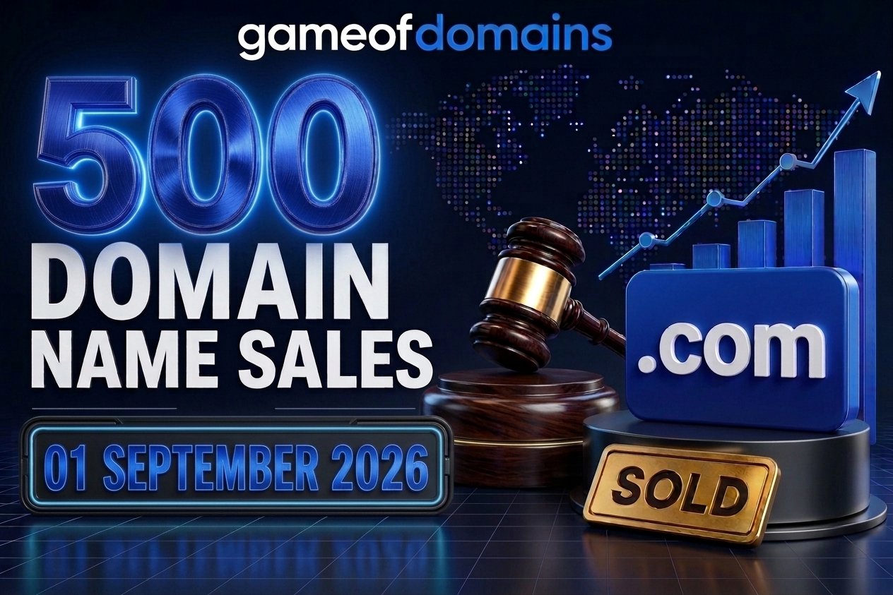 Top 500 Domain name Sales 01-September-2026 - Daily Domain Sales Report