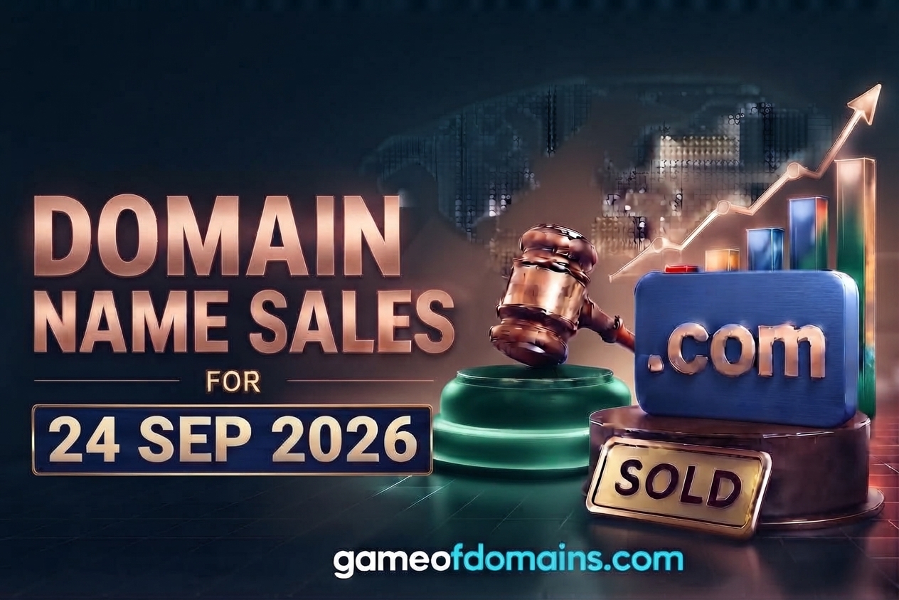 Domain name Sales 24th September 2026 - Daily Domain Auctions Report