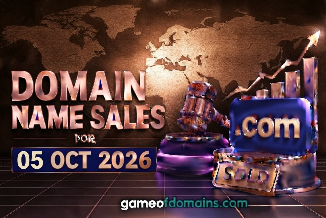 Domain name Sales 5th Octuber 2026 - Daily Domain Auctions Report