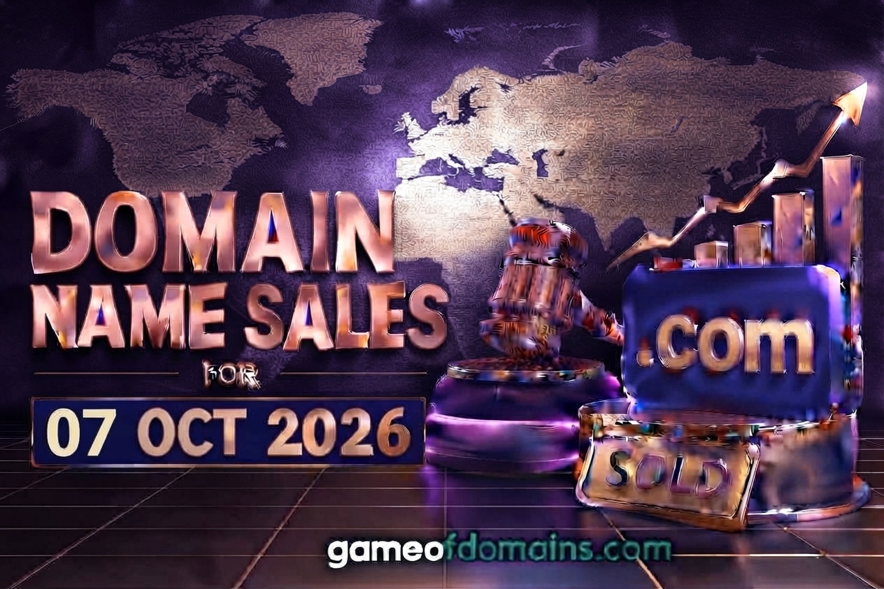 Domain name Sales 7th Octuber 2026 - Daily Domain Auctions Report