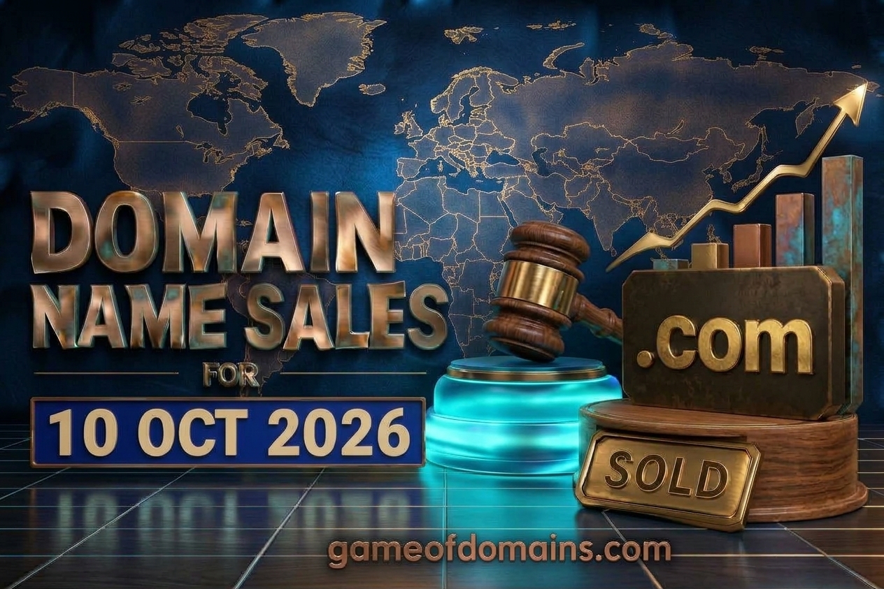 Domain name Sales 10th Octuber 2026 - Daily Domain Auctions Report