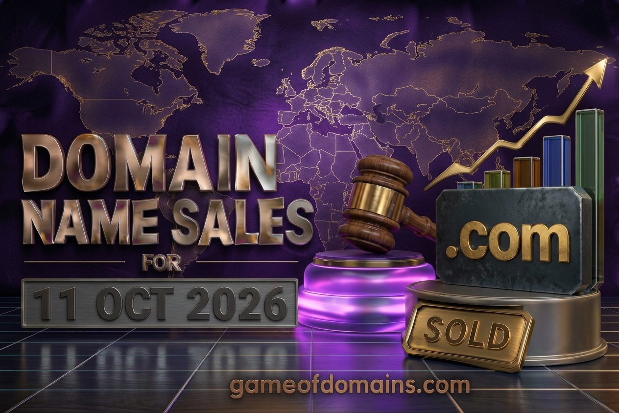 Domain name Sales 11th Octuber 2026 - Daily Domain Auctions Report