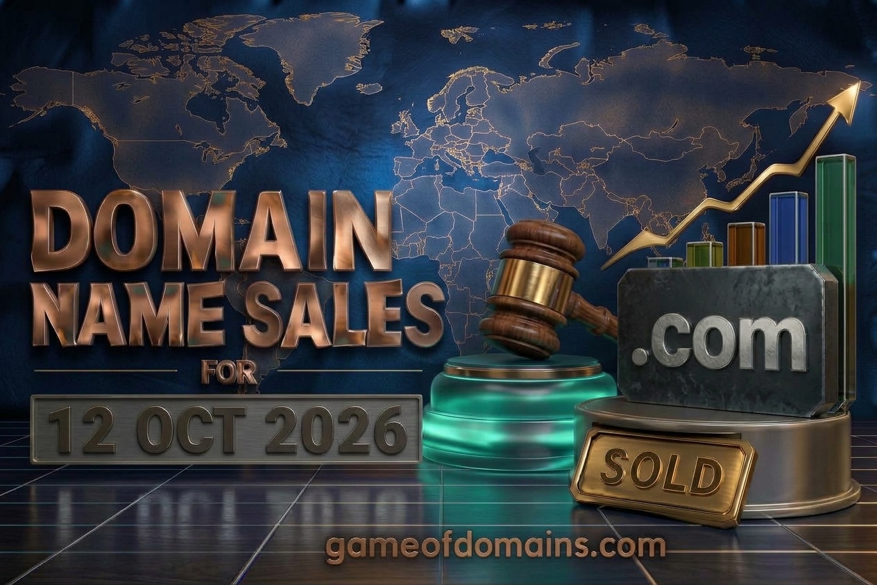 Domain name Sales 12th Octuber 2026 - Daily Domain Auctions Report