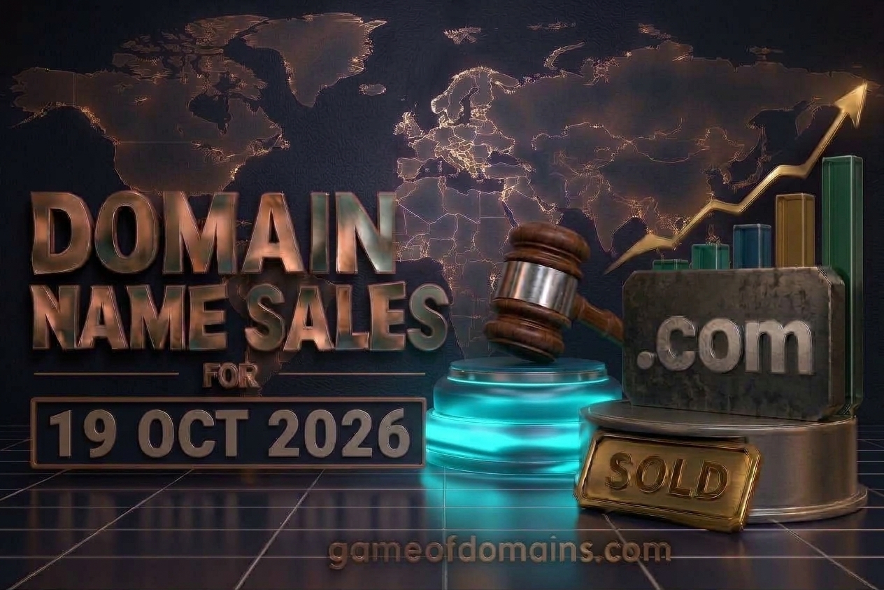 Domain name Sales 19th Octuber 2026 - Daily Domain Auctions Report