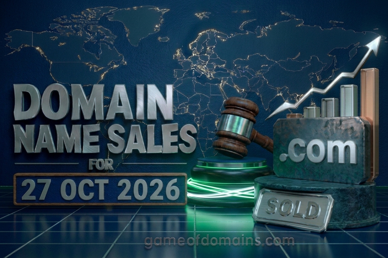 Domain name Sales 27th Octuber 2026 - Daily Domain Auctions Report